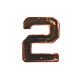 Bronze Numeral "2"