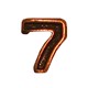 Bronze Numeral "7"